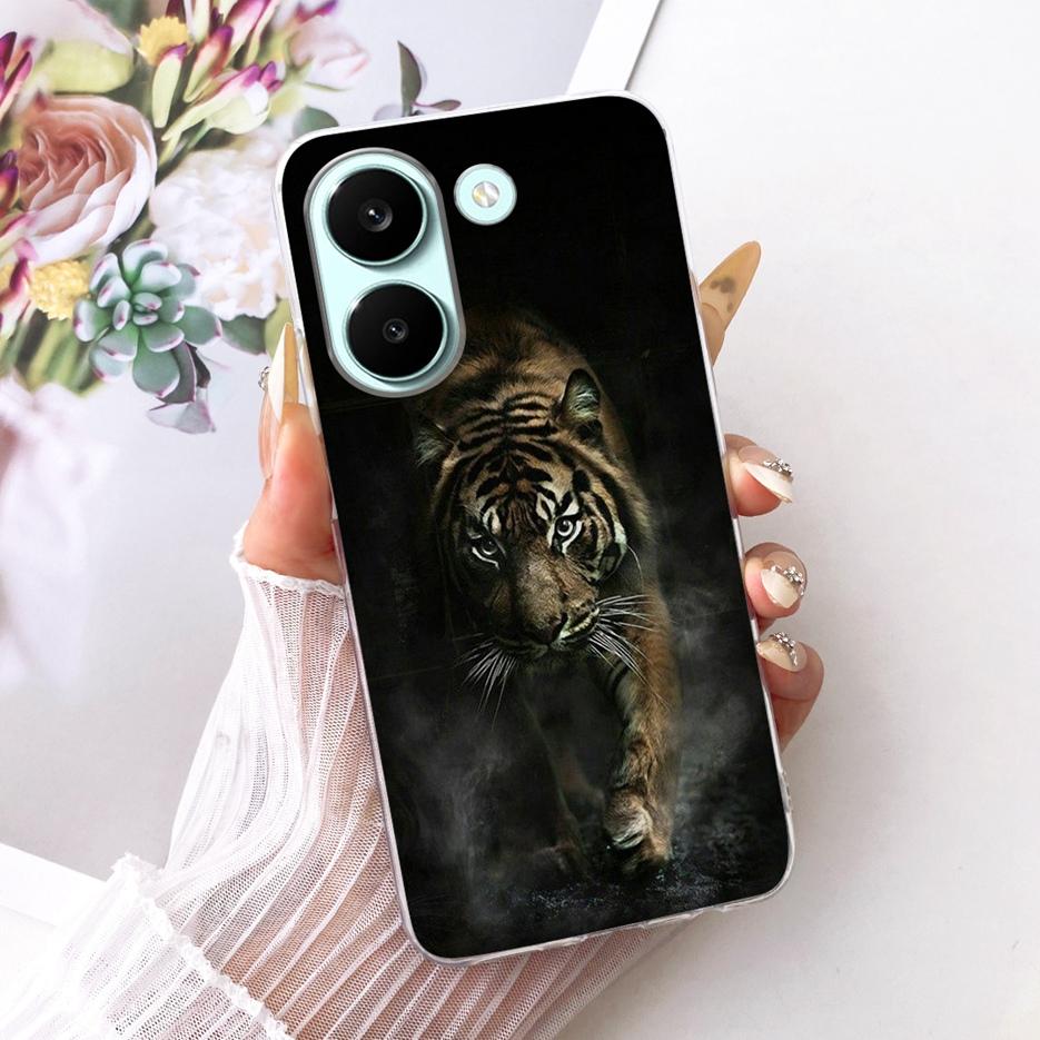 For Xiaomi Poco X8 Pro 5G Case Cute Cat Peacock Painted Cover Soft Slim Phone Case For Xiaomi Poco X8 Pro Max PocoX8 Pro 5G Bags