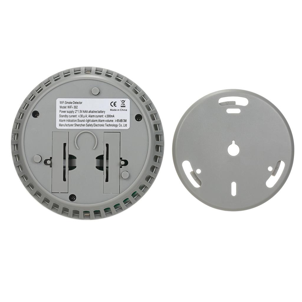 Wi-Fi детектор дыма умный датчик пожарной сигнализации беспроводная система безопасности Smart Life Tuya управление через приложение