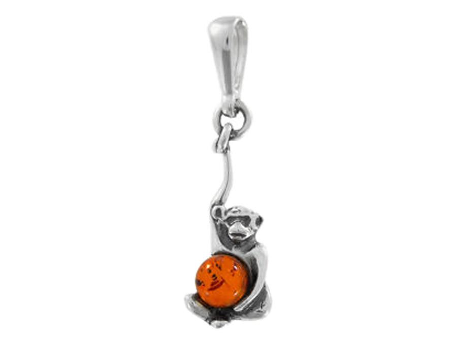 Silver Earrings Hanging Long with Amber Elegant Stud Silver 925