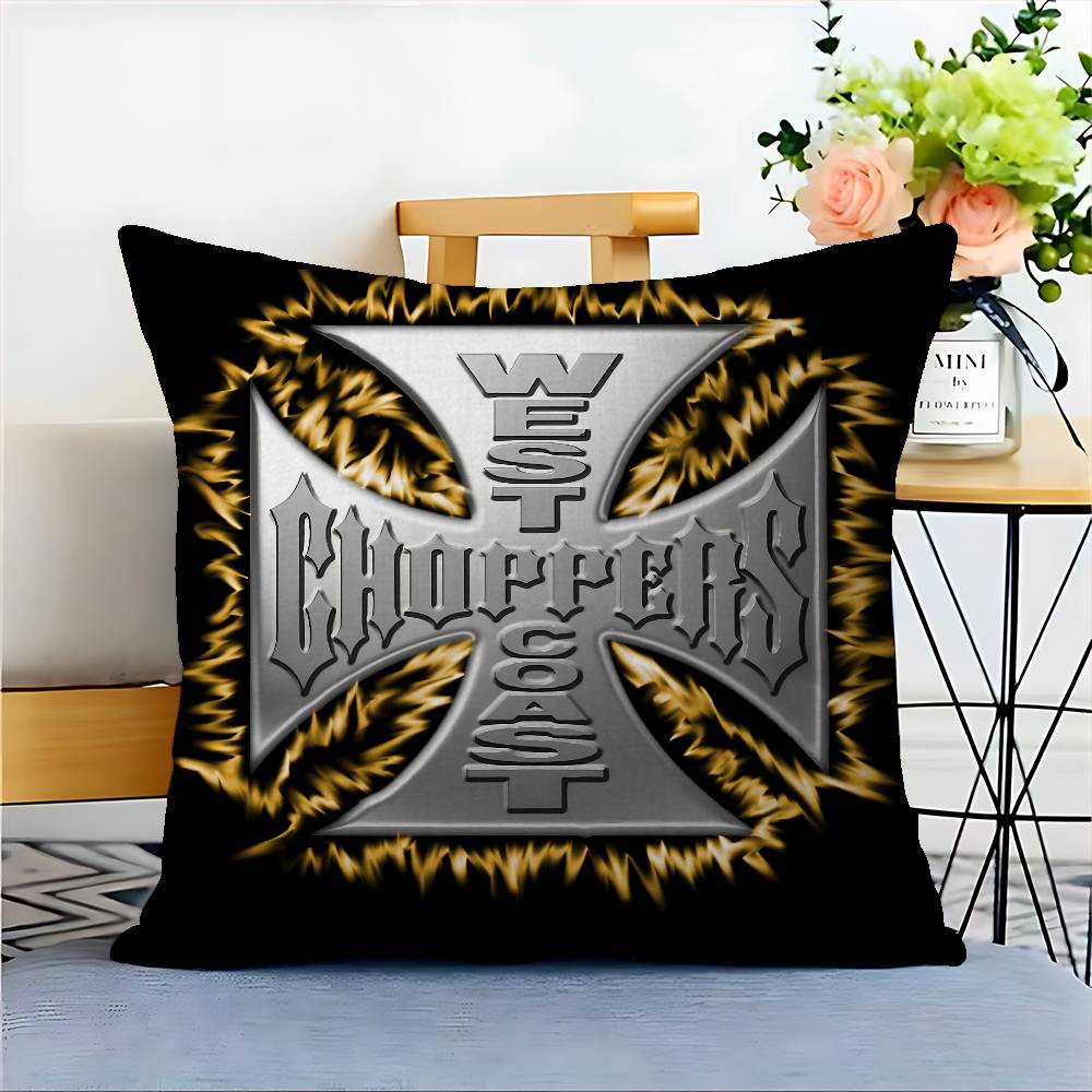 West C-Coast C-Choppers Pillow Cover For Bedroom Room And Living Room Sofa Decorative Cushion Cover