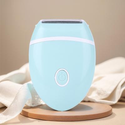 Женский триммер для бикини, водонепроницаемый триммер для волос на теле, безболезненная электрическая бритва на батарейках для бикини, подмышек, ног, рук