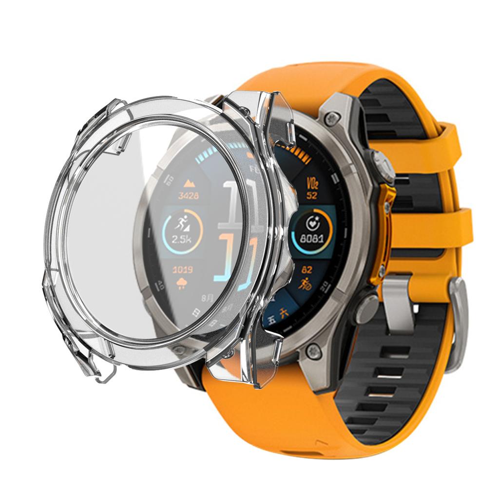 Стеклянный+ПК Чехол для Garmin Fenix 8 51мм 47мм 43мм Защитное Стекло Закаленный Бампер Чехол для Garmin Fenix 8 Аксессуары для Умных Часов