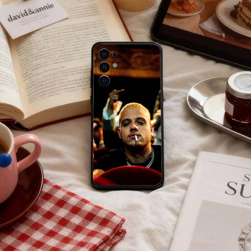 Trendy PLK F-French Rapper Phone Case For Samsung S 25,24,23,22,30,21,10,9,Ultra,Plus,Lite,FE,4,5 G Soft Black Case