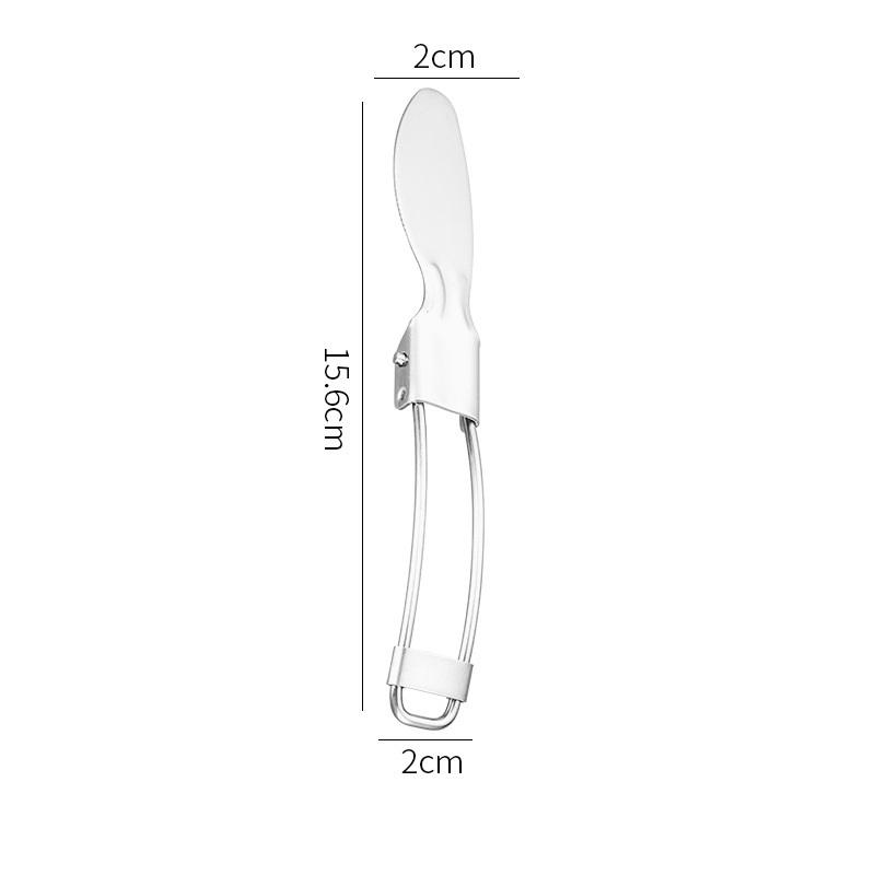 Портативный складной нож для кемпинга на открытом воздухе, вилка, ложка, посуда, складные столовые приборы из нержавеющей стали