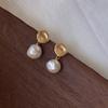 Natural Baroque Freshwater Pearl Stud Earrings Ear Clip for Women Jewelry Gifts