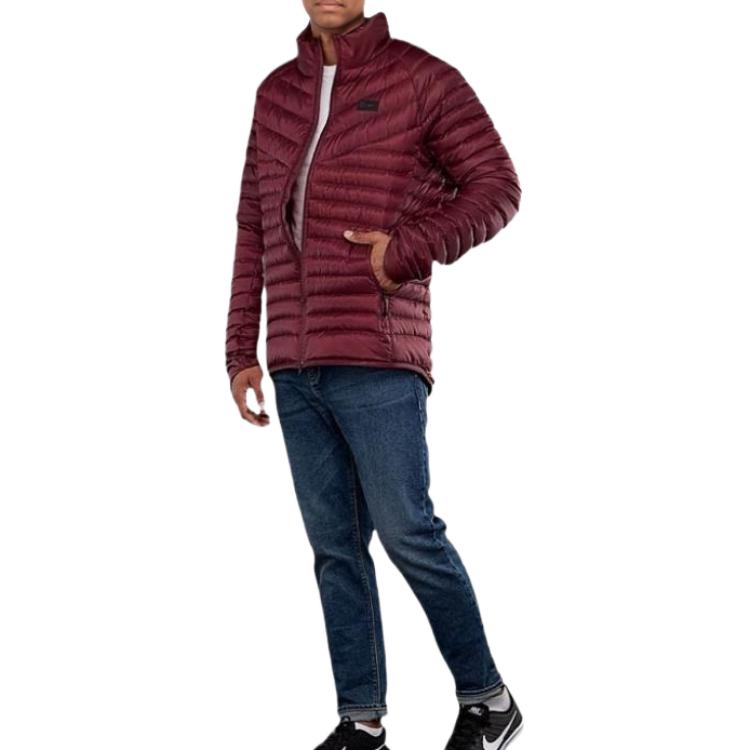 Nike Мужские пуховики Красный Стойка Легкий Другие AH7431-669