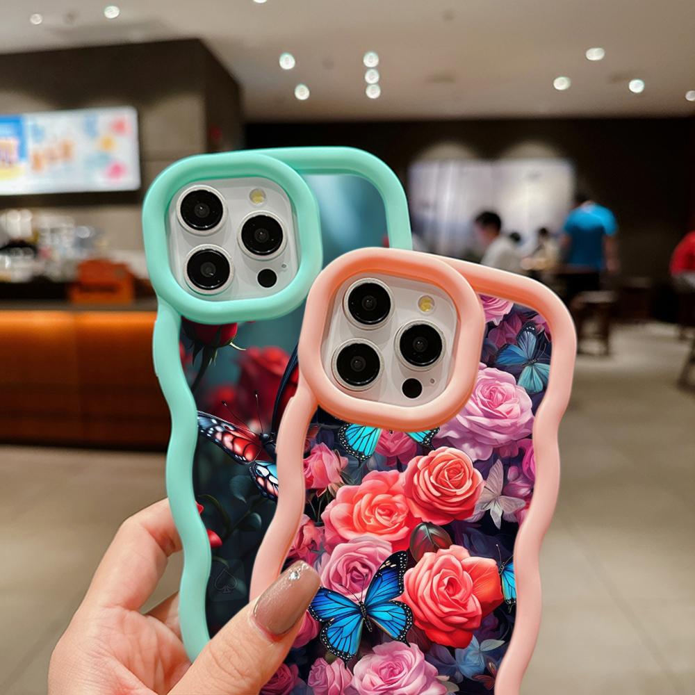 Мягкий чехол из ТПУ Macaron для телефона Xiaomi Poco X3 X5 X6 M6 Pro Redmi 10C 12C 13C Redmi Note 9 10 11 12 13 Pro 10s 11s 12s, чехол Ae63 с бабочкой и цветком