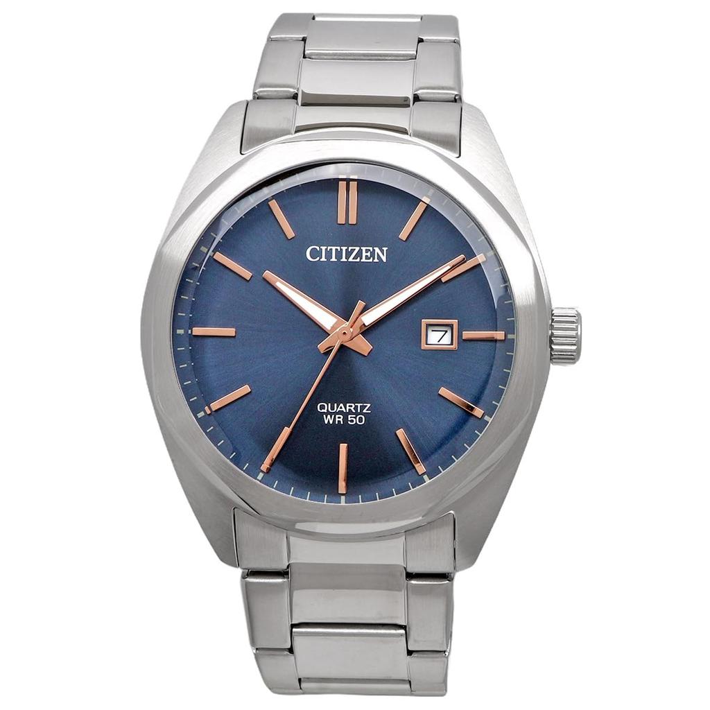 Citizen Мужские кварцевые часы CITIZEN BI5110-54H серо-голубые
