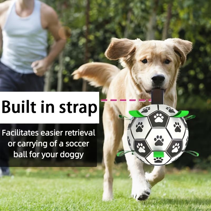 Dog Soccer Ball Toy Interactive Fetch Toy With Tabs