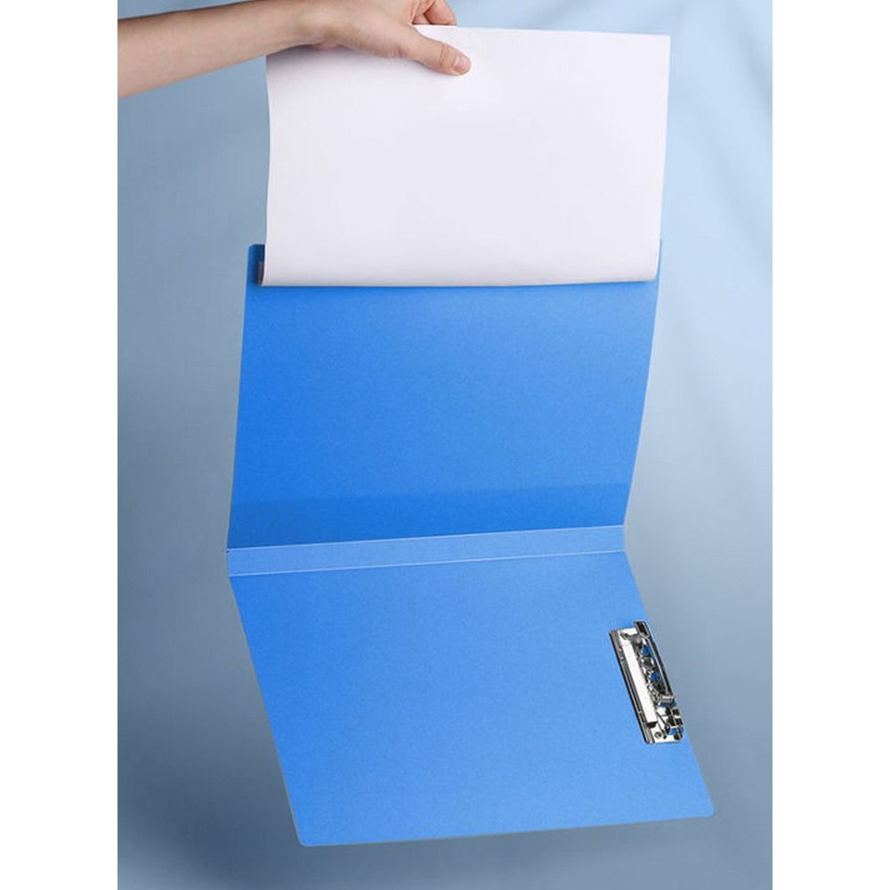 PP A4 File Folder Long Double Clips Archives Binder Creative Document Bag School Office