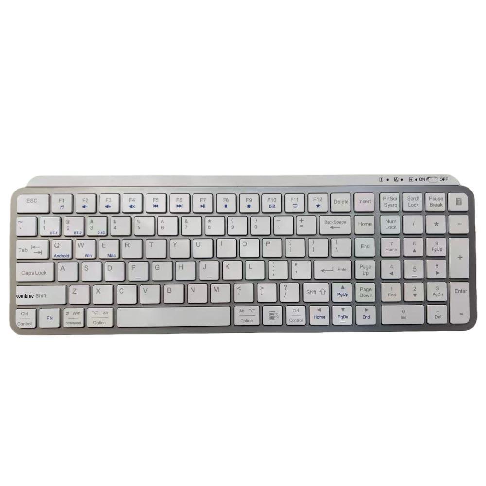 Rechargeable Dual-Mode Multi-Device Bluetooth Keyboard (Win/iOS/Mac)