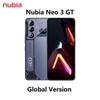 Global Version Nubia Neo 3 GT 5G Mobile Phone 6000 mAh Battery 88W Charge 50MP Camera 6.8 Inch 120Hz OLED Unisoc T9100 NFC