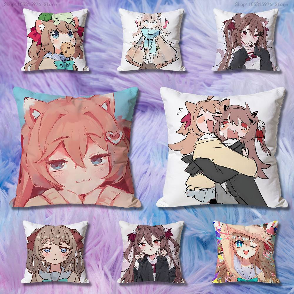 Чехлы для подушек Neuro SSama EEvil Vtuber для спальни, гостиной, дивана, домашнего декора, полиэстеровая наволочка на молнии