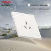 DELIXI Ultra-Thin 86 Type Matte Wall Power Outlet Panel