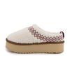 Women's Low Sheepskin Mules with Embroidery KELARA