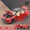 1/24 Scale Toyota Camry Alloy Car Model Light Sound Effect Diecast Car Toys for Boys Birthday Gift Kids Toys Car Collection