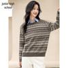 Women's Retro Fair Isle Jacquard Wool Blend Sweater