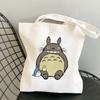 No Face Man Studio Ghibli Totoro Shopper Shopping Bag Anime Bag Cotton Tote Eco Reusable Bolso Handbag Bag Eco Bag Reusable