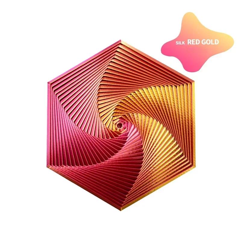 3D Printed Fractal Fidget Hexagon 7Cm Portable Playing Sensory Anti-Stress Toy Desktop Ornament Kid Toy Visual Surprise Toy Game