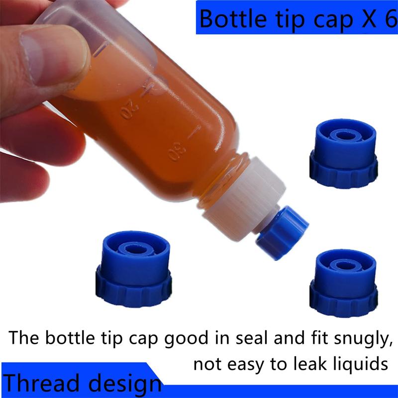 1 комплект бутылочек-аппликаторов, пластиковые сжимаемые бутылки-капельницы с тупым кончиком иглы для нанесения клея, краски для квиллинга и масла