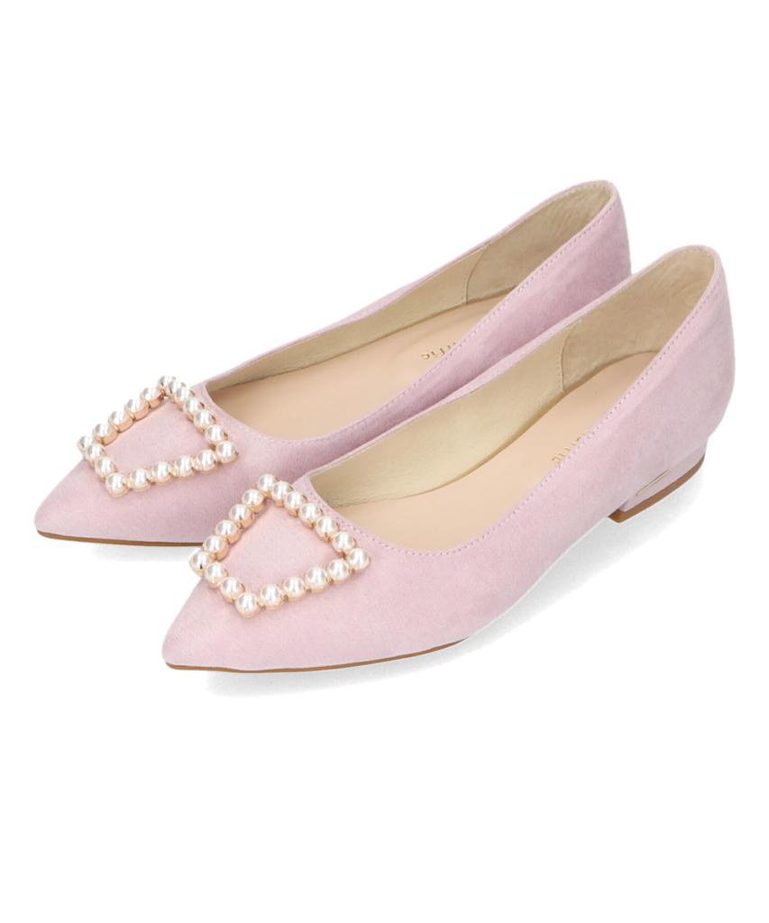 Pumps for Pointed Large and Small Easy To Walk Low 41117 PURPLE Cm [Oriental Traffic] Women, Toe, Sizes, In, Buckle, Cushioned, Rhinestone, Heel,