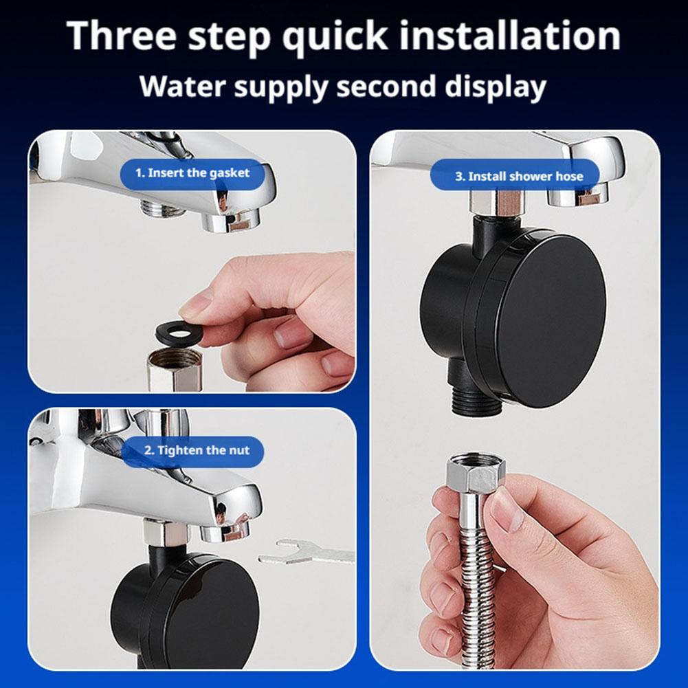 Светодиодный термометр для душа с дисплеем температуры, диапазон 0-99°C, нержавеющая сталь, ABS, PC, герметичный