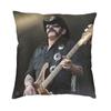 Hot Sale Retro Rock Singer Lemmy Cushion Cover  cm Velvet Throw Pillow Case for Living Room Sofa Bedding Pillowcase