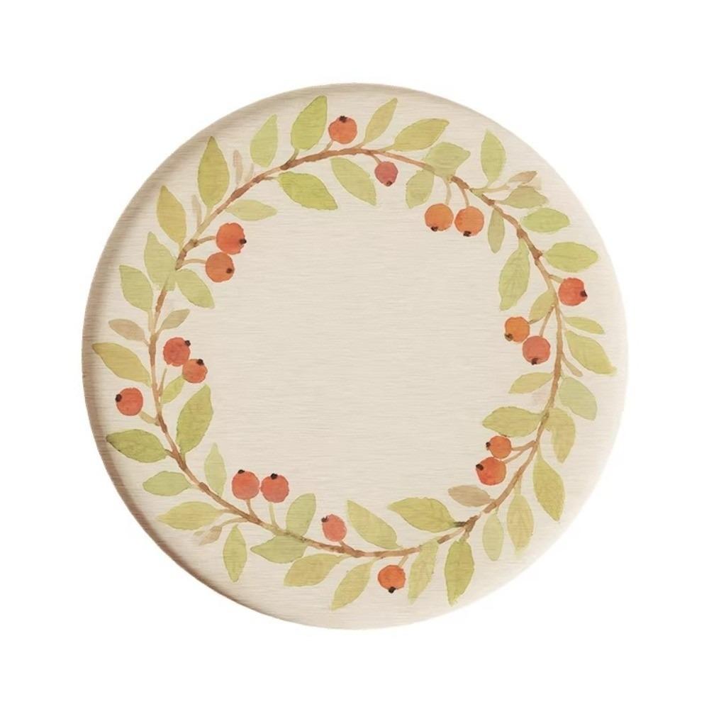 Round Heat Insulation Pad Flower Table Mats Non-Slip Cup Mat Kitchen