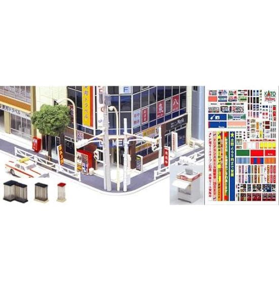 KATO N Gauge Town Accessory Set Model 23-421 (Railway Supplies)