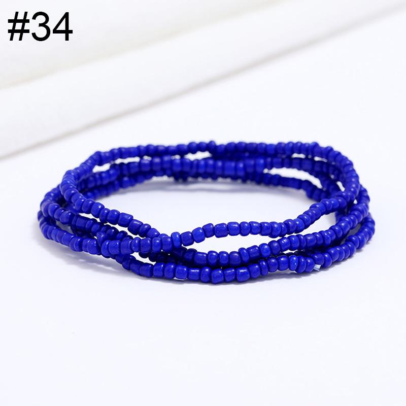 Women Fashion Waist Chain Rice Bead Waist Chain Beach Chain Body Jewelry Belly Chain