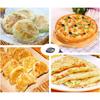 1Pcs Round Double Handle Cast Iron Frying Pan Grill Pancake Pizza Pan Kitchen Cooking Pan for Camping Pancakes and Pizza