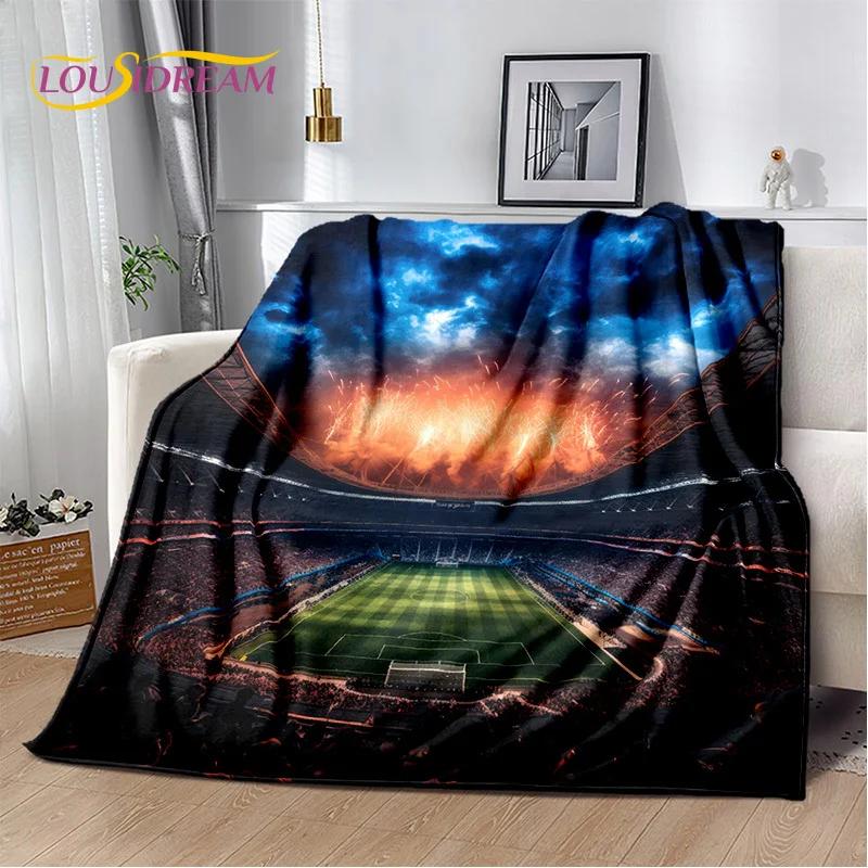 29 Стиль Футбольное поле Футбол Спорт Мультфильм Мягкое одеяло, Мягкий плед для дома Спальня Кровать Диван Дорожный чехол Детский подарок