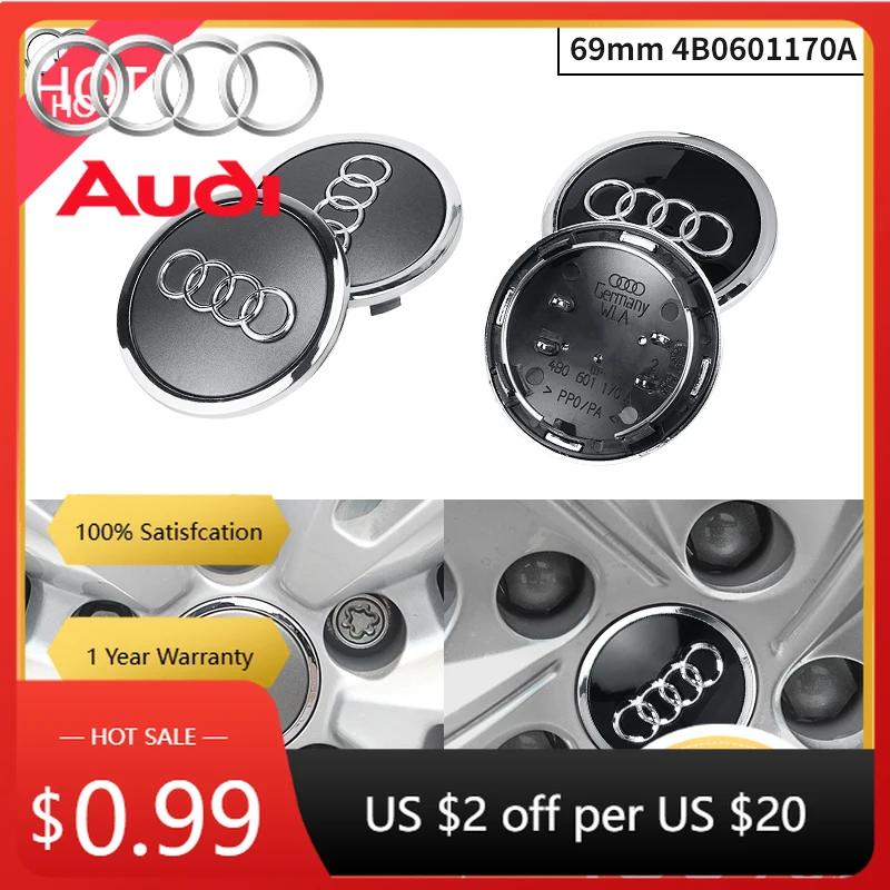 Для Audi B5 Колпачки ступицы Горячие Для Audi 60/61/68/69 мм Значок эмблемы Audi Колпачки центральных колпаков колес автомобиля Чехлы для дисков автомобиля Для Audi TT Q2 Q3 Q4 Q5