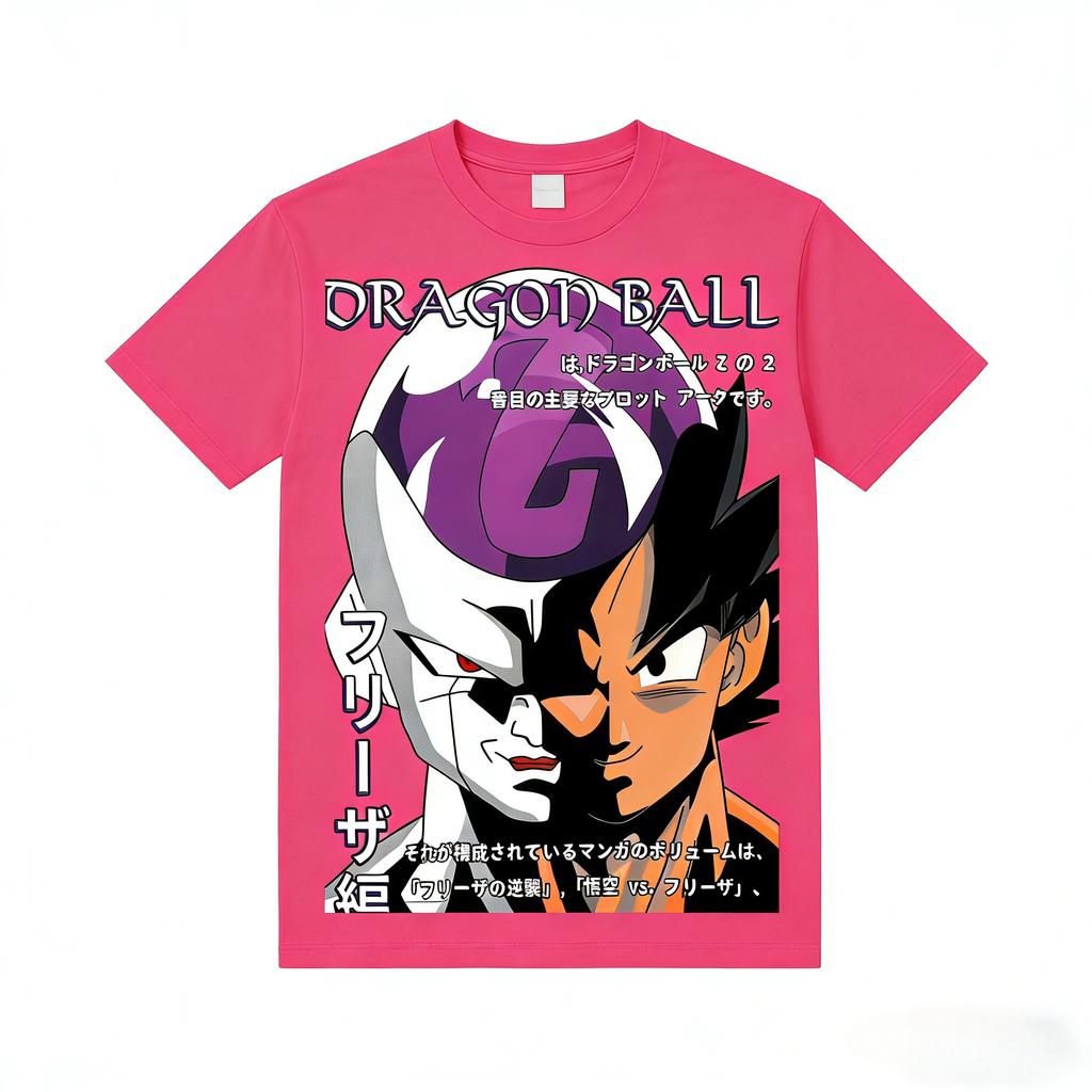 Latest Dragon Ball Villain Peripheral Anime Printed T-shirt Men's and Women's T-shirt Men's Top Sports T-shirt Men's T-