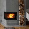 Cast iron fireplace KRATKI SIMPLE left 8 kW Ø 200 Set 2