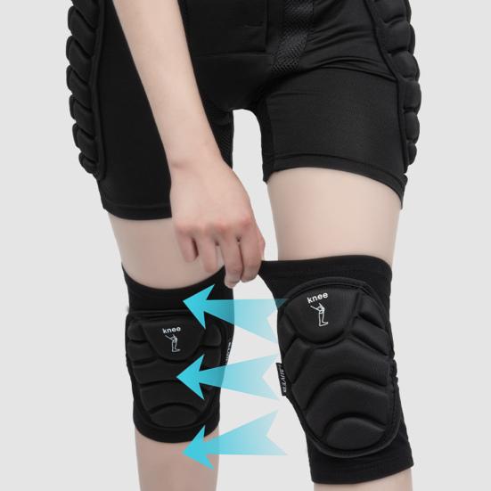 Спортивное защитное снаряжение для ягодиц на коленях Мягкая противоударная защита для ягодиц на коленях Гибкая дышащая эластичная катание на лыжах Катание на коньках Сноубординг Скейтбординг