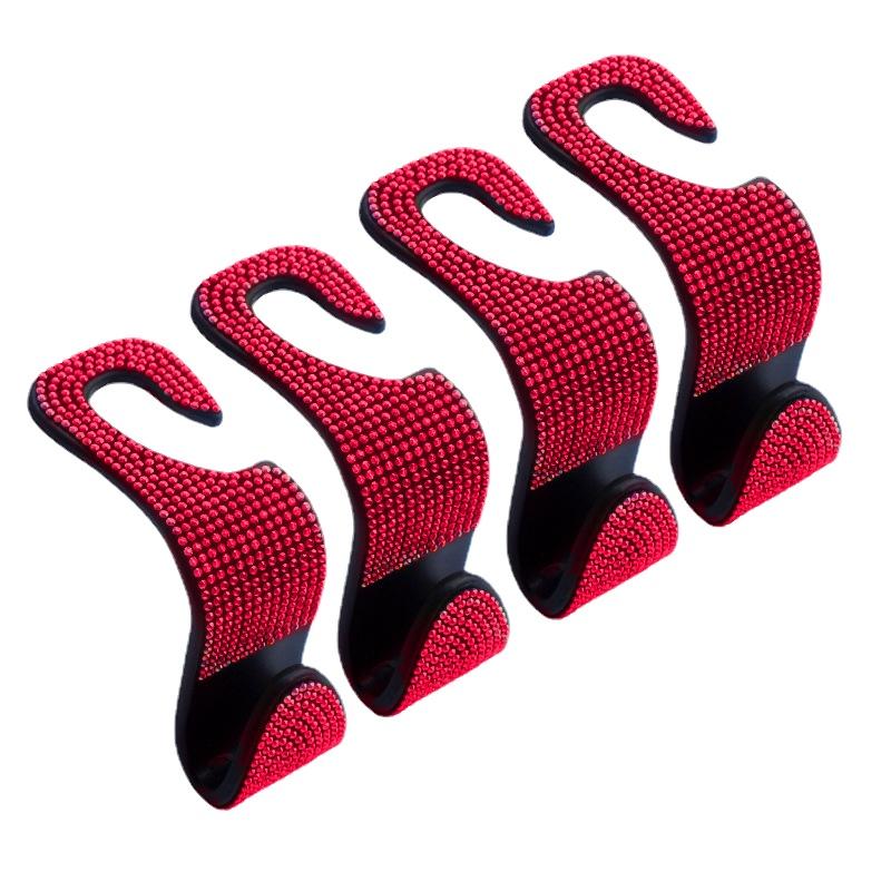1/2/4Pcs Universal Auto Seat Headrest Hook Storage Hanger Car Vehicle Back Seat Organizer Holder Car Interior Accessories