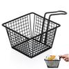 French Fries Basket Snacks French Fries Serving Appetizers Container Black