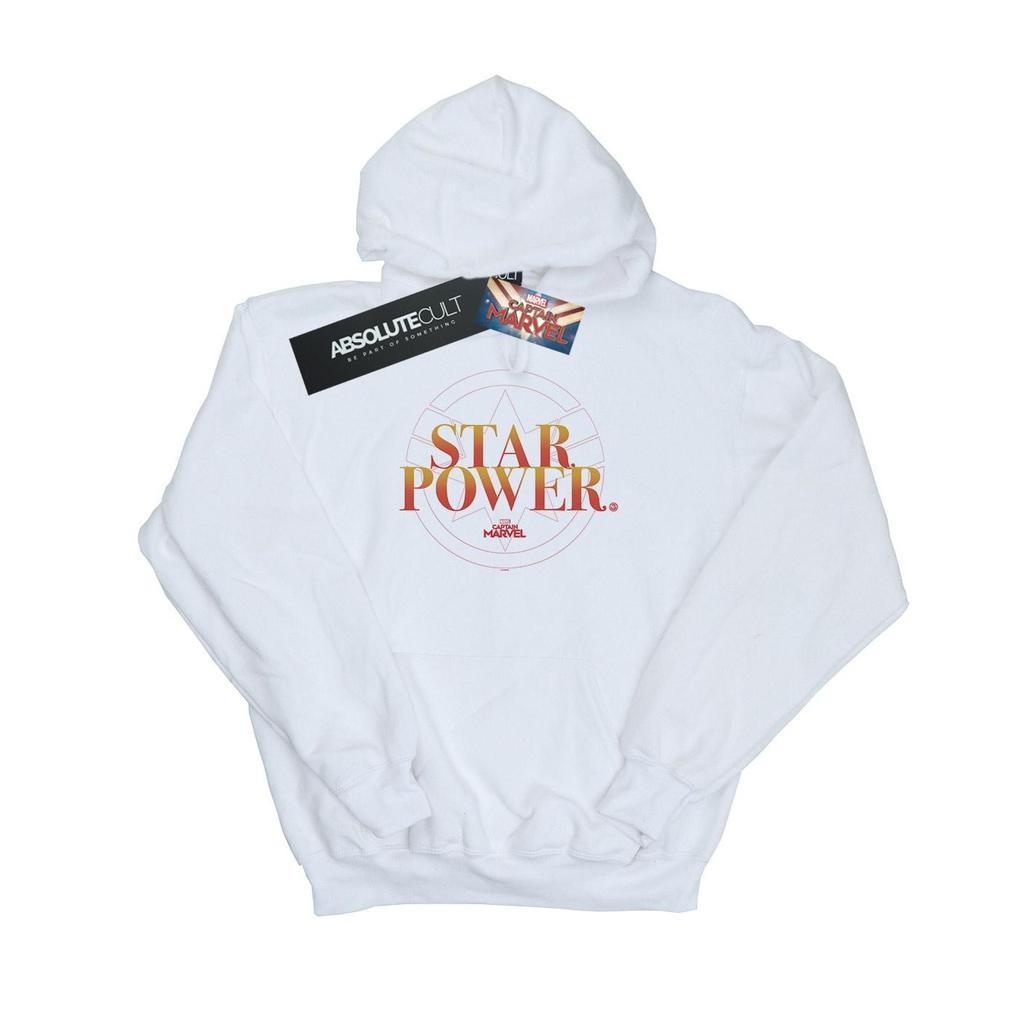 Marvel Boys Captain Marvel Star Power Hoodie