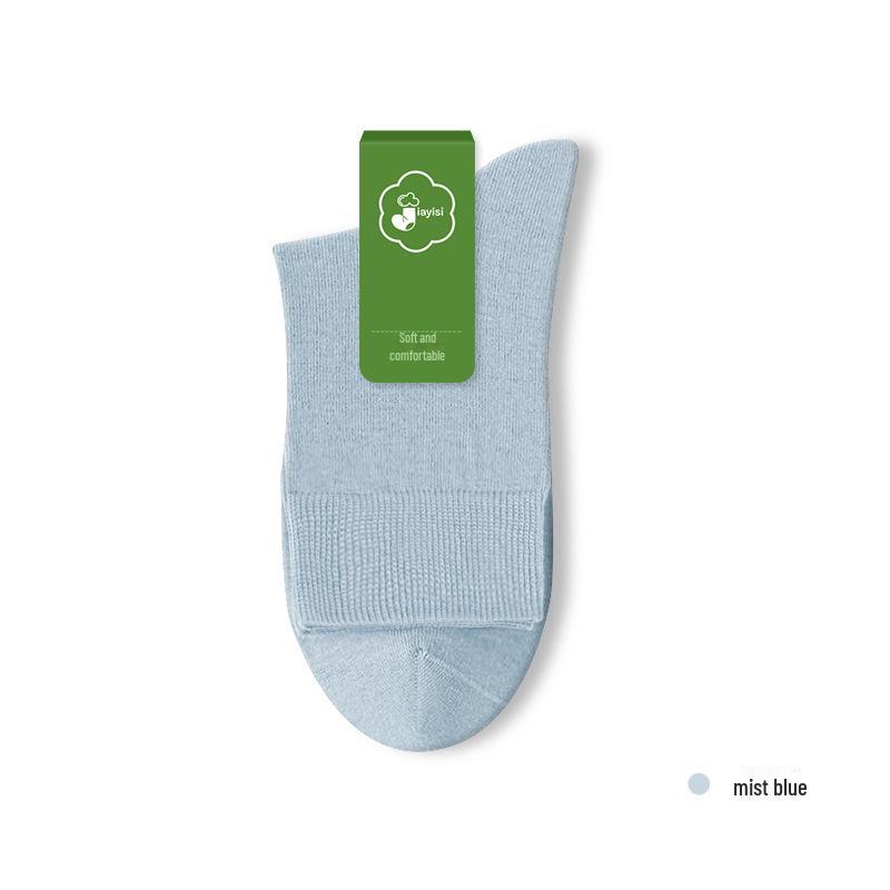 Мужские летние носки средней длины: Впитывающий пот, дезодорирующий, из чистого хлопка, без косточек