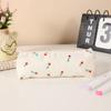 Cute Floral Print Pen Bag Large Capacity Multifunctional Stationery Bag Stationery Organizer Students