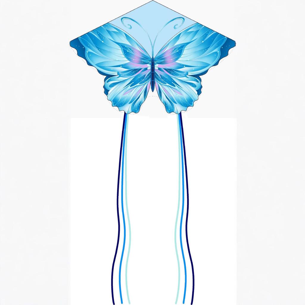Butterfly Kite With Glass Fiber Frame For Outdoor Recreation Kids And Adults