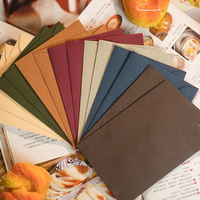 5/10 шт. винтажные льняные конверты DIY открытка свадебное приглашение Обложка подарочная упаковка конверты корейские канцелярские товары офисные принадлежности
