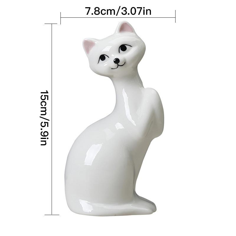 Ваза с милым котом, настольные украшения, керамическая ваза для гидропоники, горшок для растений, бутылка для ароматерапии, домашний декор, украшение для сада