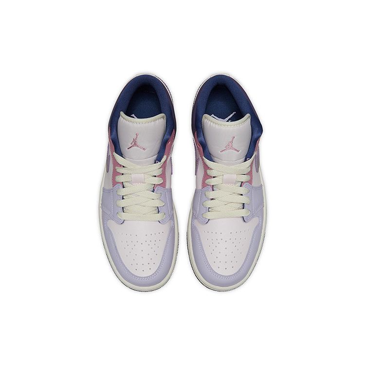 Air Jordan 1 Low Pastel Plum Женские кроссовки Фиолетовый Светло-Мягко-Розовый Сливовый-Туман DZ2768-651