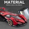 1:24 V12 SVJ63 Модель Игрушечные Спортивные Машины Сплав Литье под Давлением Звук Свет Двери Открываются Оттянуть Популярные Модели Суперкаров для Детей Взрослых