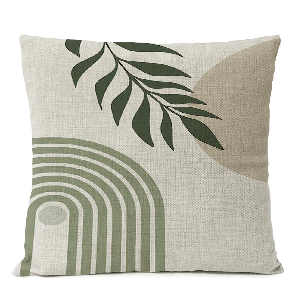 Бохо Геометрические Листья Цветочный Наволочка Домашний Декор Луна Солнце Цветы Лен Наволочка Декорация Диванная Наволочка