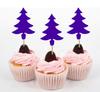 Darling Souvenir| Christmas Tree Cupcake Toppers| Dessert Decorations - Pack Of