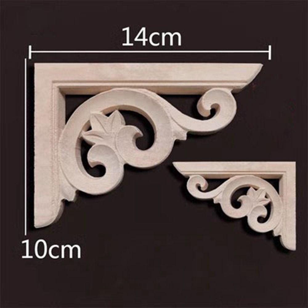 Уникальные резные поделки из дерева, угловые аппликации в разных стилях, рама, детали мебели, украшение стены, двери