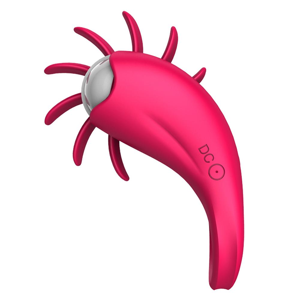 Wtoyu Vibrating Penis Ring Tongue Licking Vibrator for Couple Clitoris Stimulator Cock Ring Adult